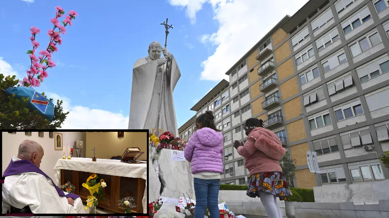 Paus Franciscus vanuit het ziekenhuis